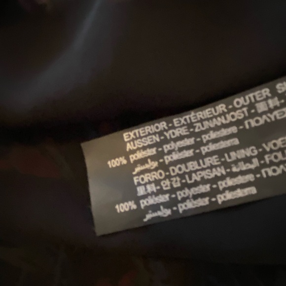 Zara Black Dress with Red and Green Floral Pattern - Picture 8 of 8